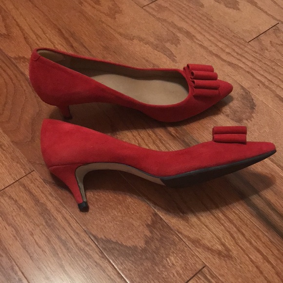 Talbots red heels - Picture 3 of 10